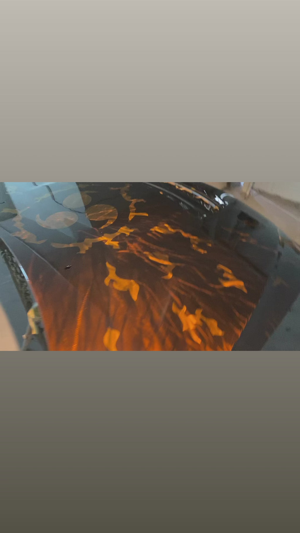 Metal engraves paint work