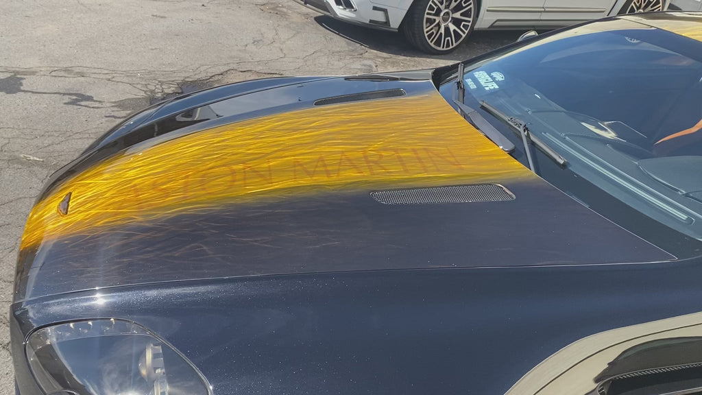 Metal engraves paint work
